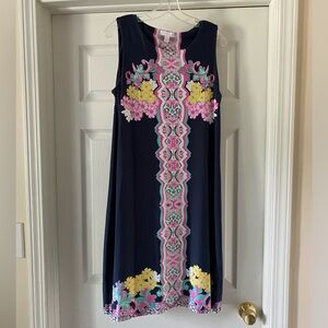 Charter Club navy dress size large